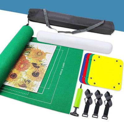 Коврик-головоломка Tapis в рулоне, фетровый коврик, игровой коврик, одеяло для пазлов, до 3000 шт., аксессуары для пазлов, портативная дорожная сумка для хранения