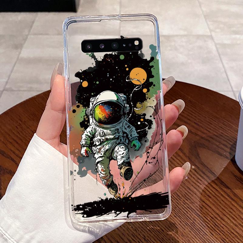 Гелевый чехол для Samsung Galaxy S10 5G SM-G977B Fundas Прозрачный силиконовый мягкий ТПУ задняя крышка Милый кошка кролик сердце Защитный чехол
