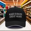 1 шт. Черная бейсболка Make Europe Great Again Легкий дышащий полиэстер с регулируемой застежкой Snapback