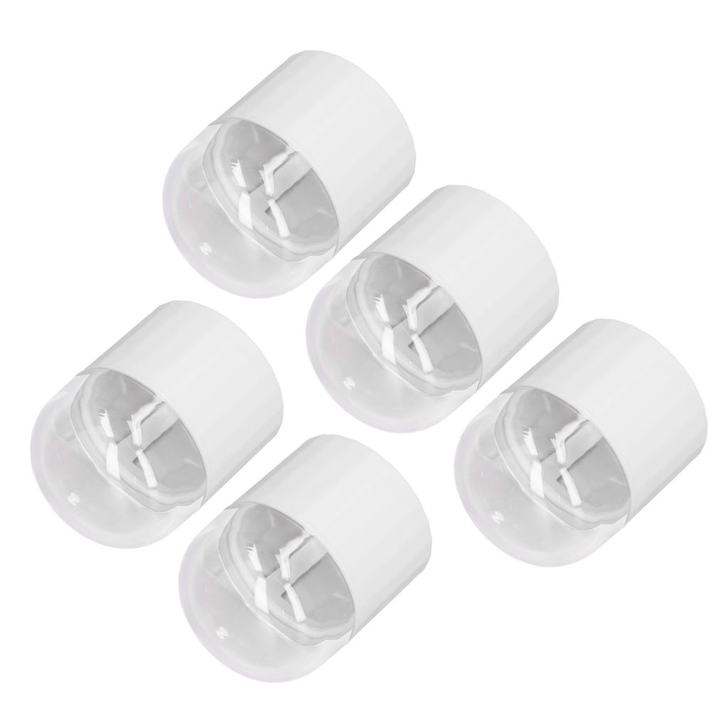 5pcs Makeup Sponge Travel Case Double Layer Hollow Airy Bracket Dust Proof Cover Beauty Egg Holder W