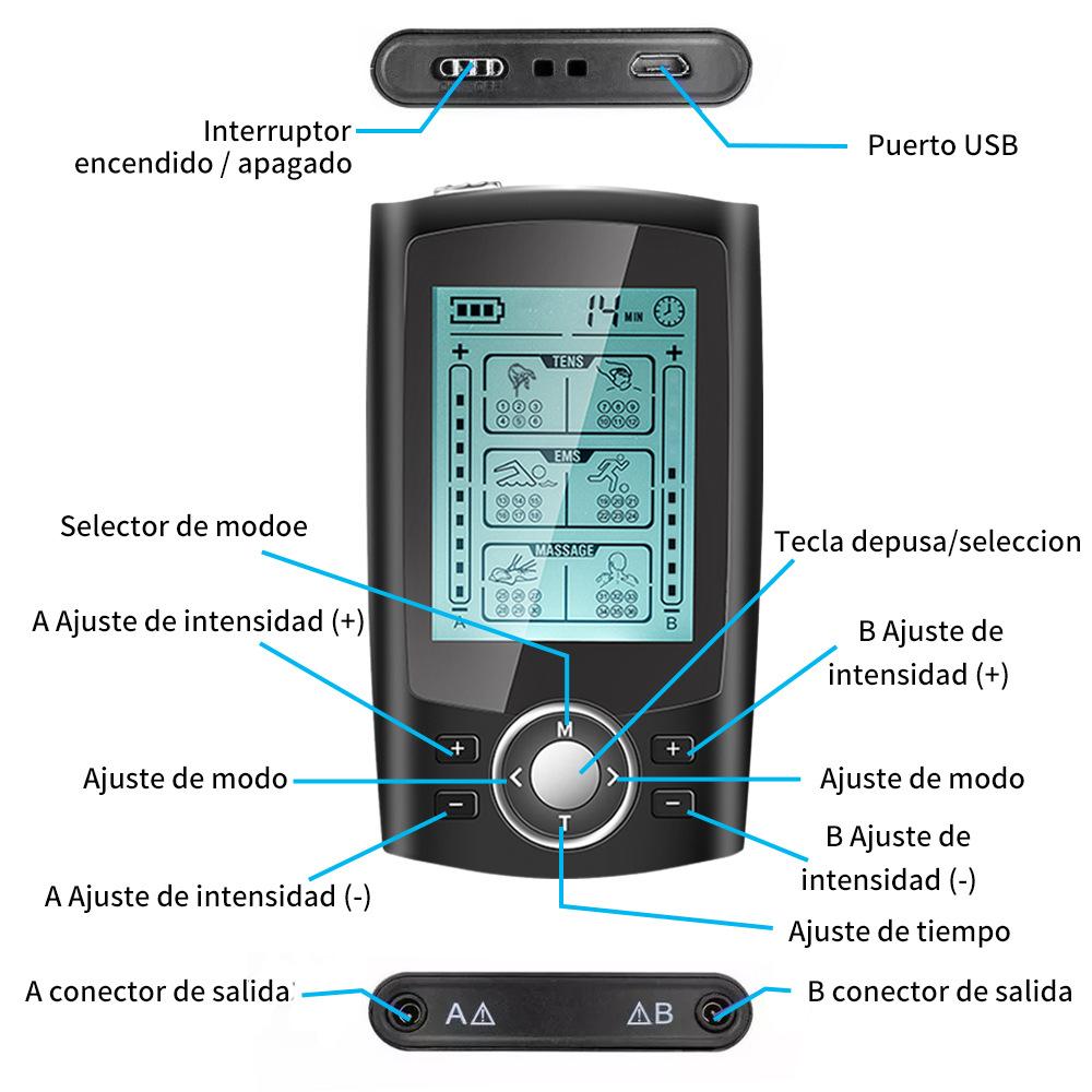 Массажер для мышц 36 режимов Электрический массаж тела, рук, спины, цифровая машина для похудения, массаж мышц, релаксация
