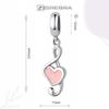 Treble Clef Charms With Heart Pr 925 Hanging Beads Pendant Musician