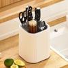Съемный вращающийся держатель для ножей Большая вместимость Подставка для палочек Подставка для хранения ножей Кухня
