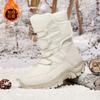 Fashion Winter Women Ankle Boots Keep Warm Women's Snow Boots Outdoor Slip On Platform Women's Hiking  Thickened Plush Women