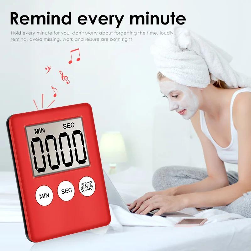 Timer Kitchen Timer Magnetic Pocket Super Thin LCD Digital Screen Chef Restaurant Egg Counter Alarm Clock Kitchen Accessories