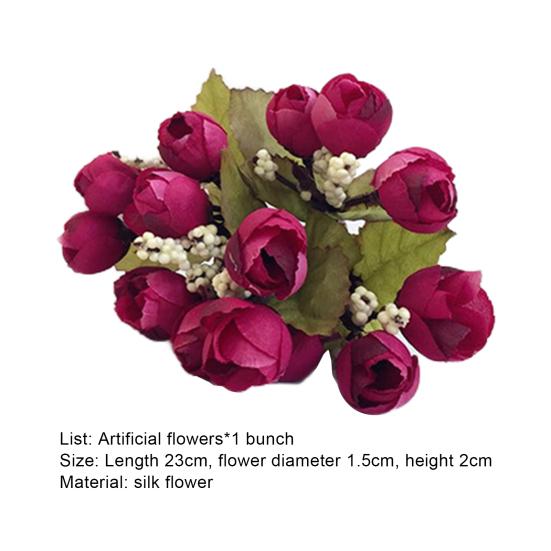 Faux Flower Realistic Looking Anti-fade Beautiful Good Artificial Fake Silk Flowers Wedding Decor for Living Room
