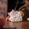 Nine-tailed Fox Incense Burner Decoration Chinese Style Vintage Fox Resin