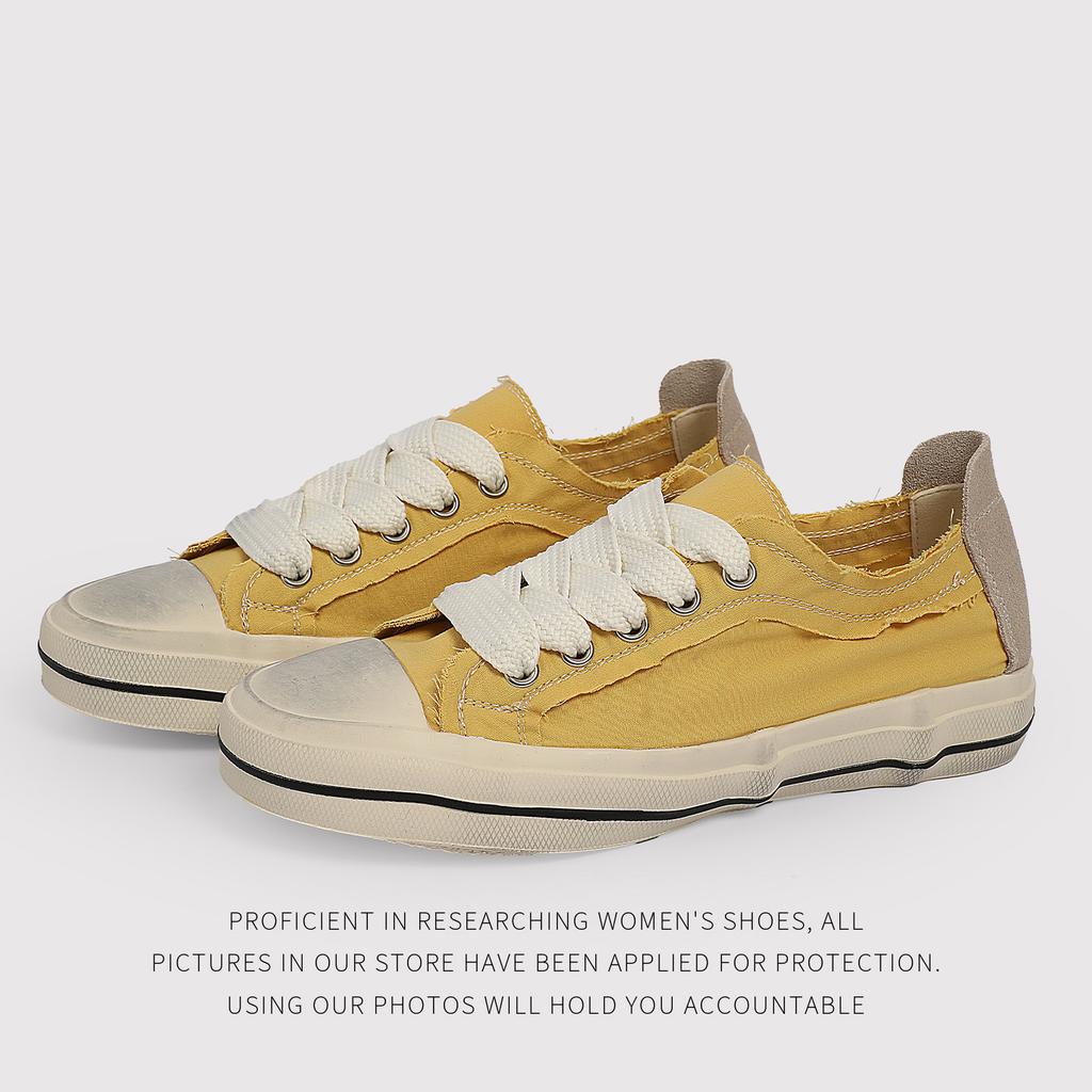 Silk Canvas Dissolving White Shoes Women'S Ins Tide Korean Summer Niche Design Sense Casual Board Shoes