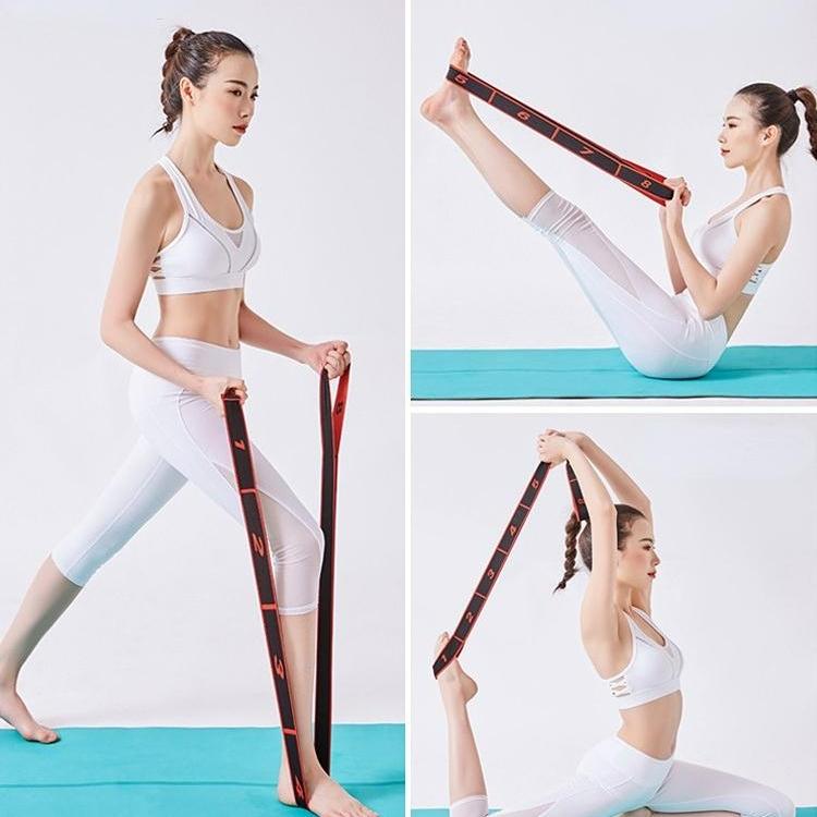 Ремень для йоги, полиэстер, латекс, эластичная лента для латинских танцев, петля для йоги, пилатеса, тренажерный зал, фитнес-упражнения, эспандеры