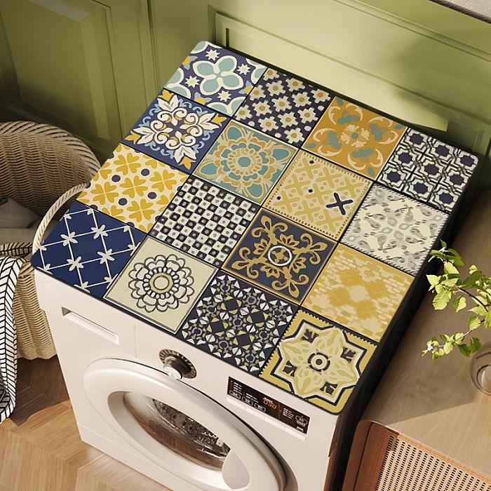 Чехол для стиральной машины Lattice, коврик для сушки, впитывающий коврик для стола, чехол для микроволновой печи, чехол для стиральной машины в ванной комнате