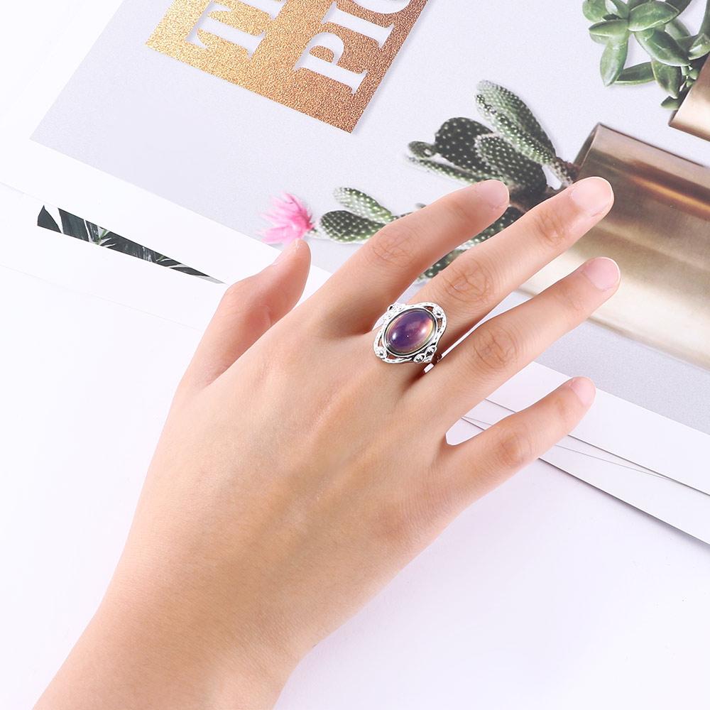 Funny Jewelry Adult Kids Feeling Control Vintage 1PC Magic Ring Temperature Changing Color Mood