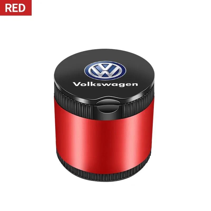 Car For Volkswagen VW Fashion Car Portable Car Ashtray LED Light Version For Volkswagen Tharu R Polo T5 GTI Tiguan Passat R-Lin