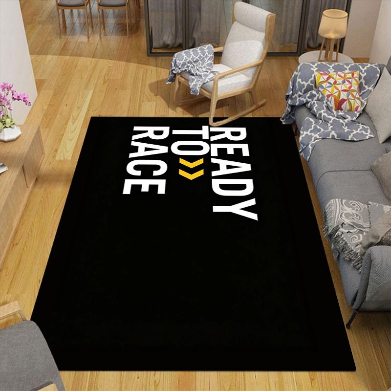 1Pc Ready Race Rug, Office Carpet Indoor Outdoor Doormat, Non-Slip Soft, Living Room, Christmas Halloween Gift. M928714