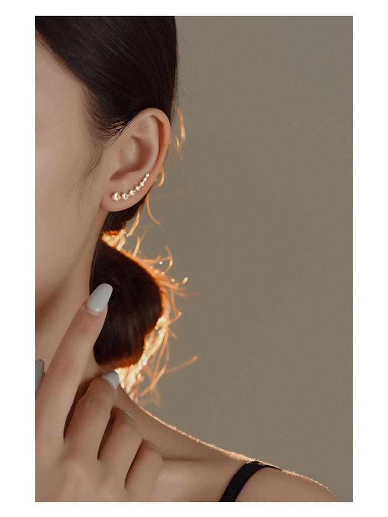 Серьги из серебра 925 пробы с цирконами Banyan Tree - Элегантные и стильные серьги-крючки для женщин