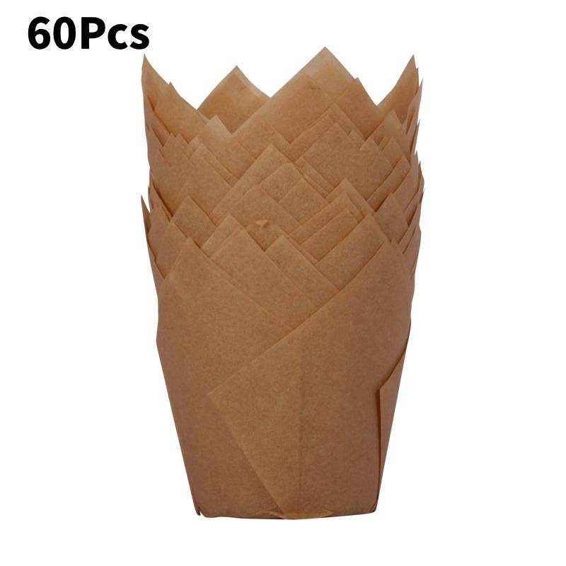 Muffin Paper Cups High Temperature Oilproof Baking Cups For Pastry Shops And Home Baking