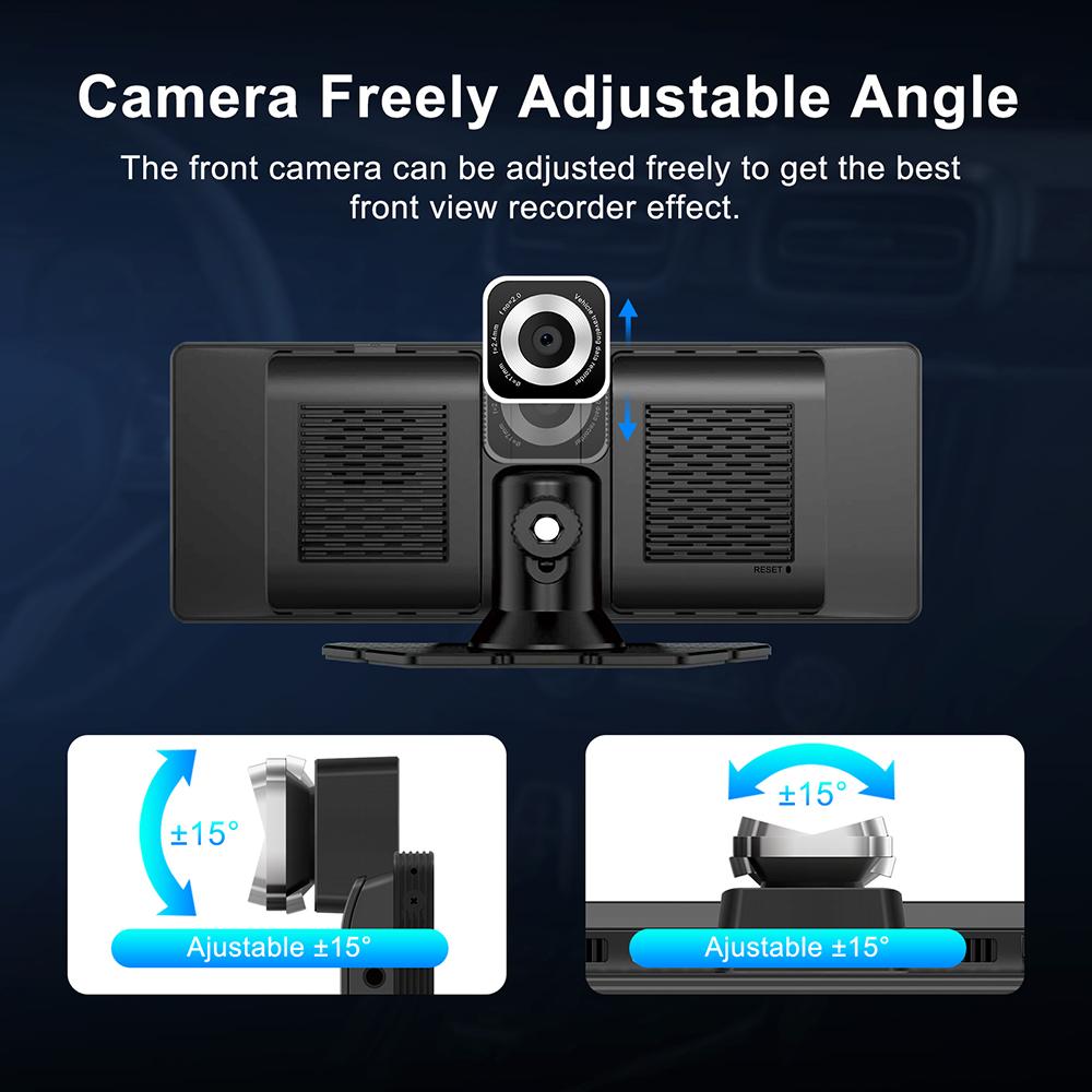 Универсальный Carplay Android Auto 10.26" MP5 IPS Экран Автомагнитола Mirrorlink BT FM Радио USB Аудиовыход Беспроводной Carplay Android