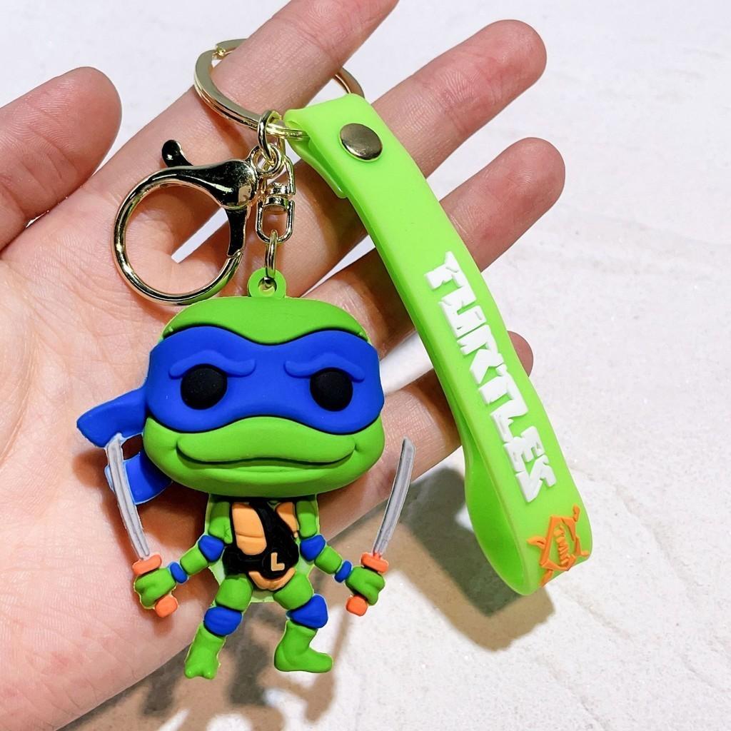Vibrant Ninja Turtles Keychain Perfect Silicone Accessory For Bags And Keys