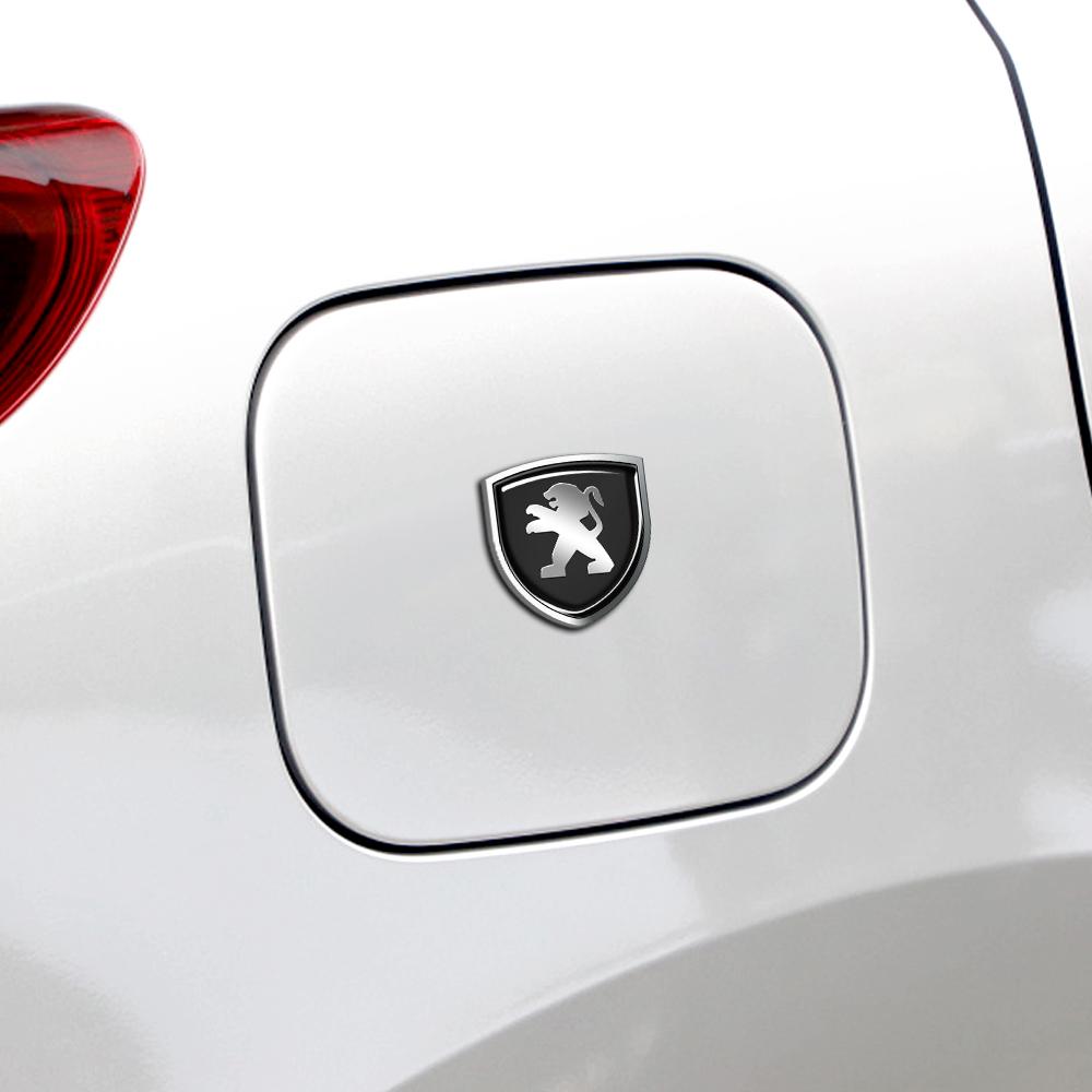 1pcs 3D Metal Badges Car Trunk Body Window Side Fender Sticker Decoration For Peugeot 3008 5008 4008 206 308 307 208 407 406