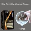 10 ШТ/КОРОБКА Ультратонкий и Маслянистый и Гранулированный Презерватив для Удовольствия Презерватив Длительного Действия Товары для Взрослых Бытовые Презервативы