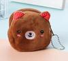 Women's Cute Coin Wallet Cartoon Soft Plush Small Coin Purse Bag for Women Penguin Animal Zippper Coin Money Card Purses Cases