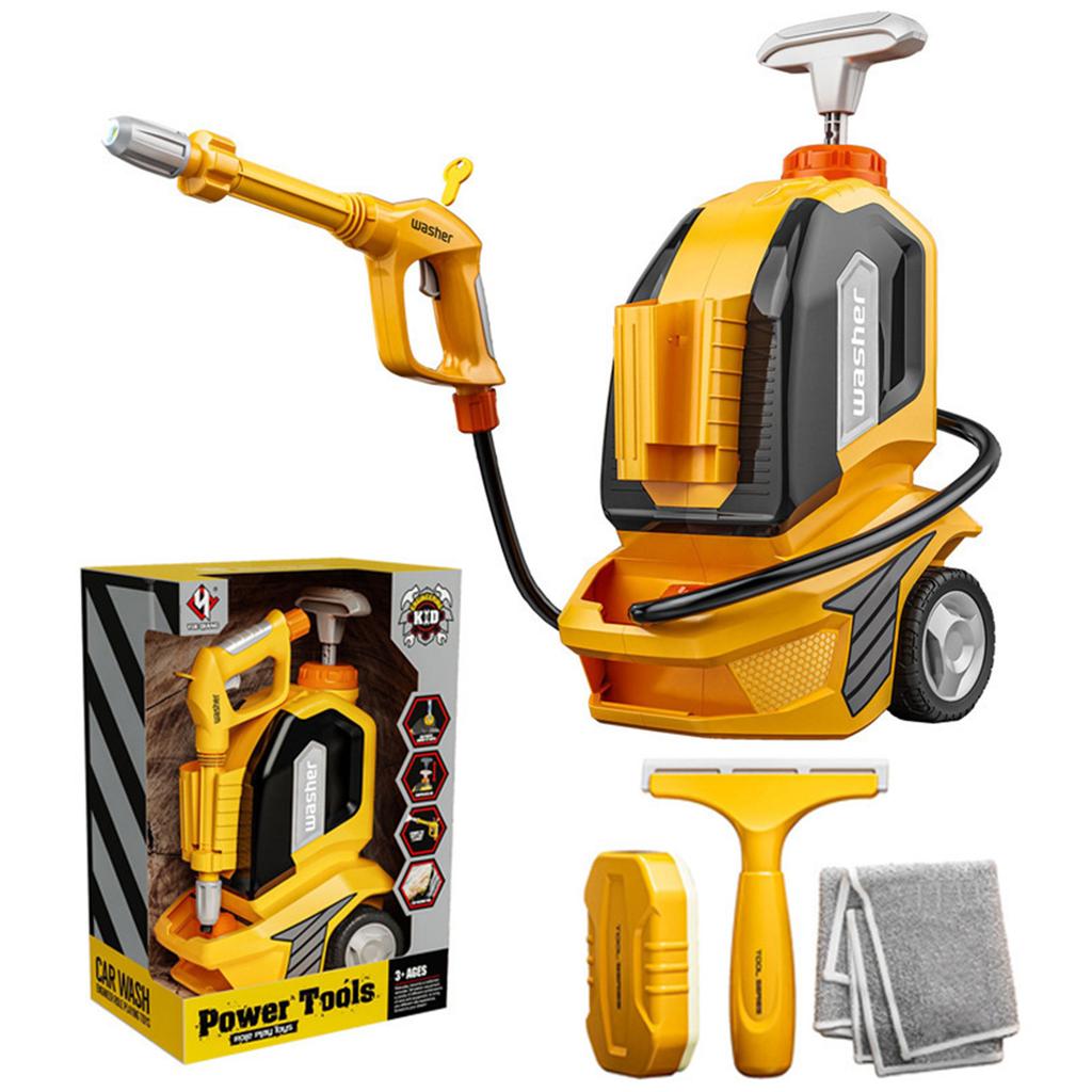 Kids Car Washing Toy Set With Spray Function For Boys