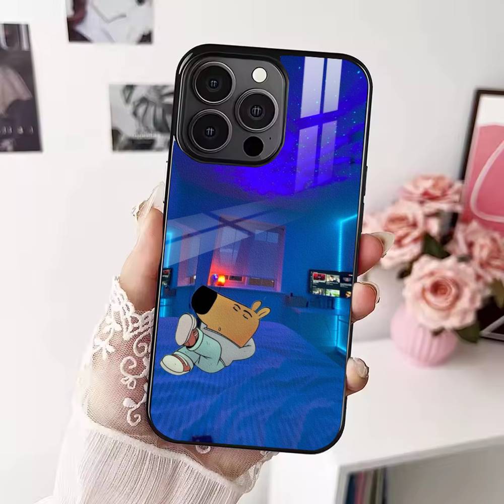 Горячий C-Chill Guy Чехол для телефона для iPhone 17 16 15 14 13 12 Pro Max Plus для Magsafe Зеркальный Беспроводной Магнитный Чехол