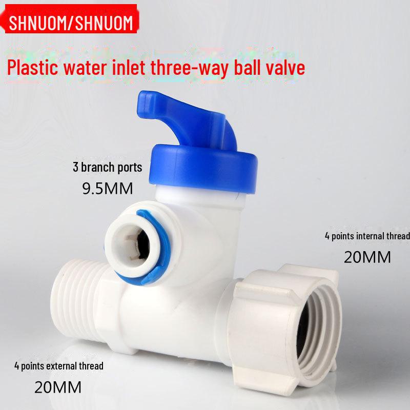 Трехходовой клапан для очистителя воды: Переходник для труб на 2/4 точки, 424 интегрированный, 434 шаровой кран с разъемным соединением