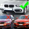 2x Front Bumper Fog Light Grilles for BMW 1 Series F20 F21 Sport Line 2015-2019 LCI 51117371667,51117371668