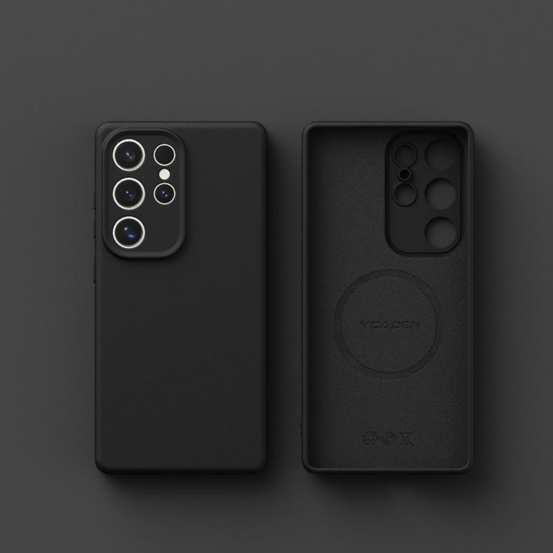 Новый Samsung S25ulta Жидкий силикон Подходит для S24 Мягкий чехол Магнитный S23u Полностью закрывающий Противоударный Чехол для мобильного телефона Простой