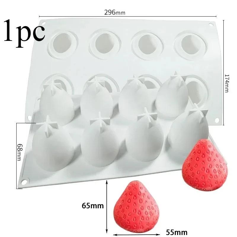 Versatile Silicone Baking Molds for Raspberry Mousse Desserts and Fruit Cake Decorations Reusable Kitchen Tools for Home Bakers