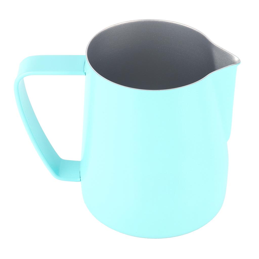 Кофейная чашка с острым носиком, питчер для молока из нержавеющей стали для дома, кофейни, мятно-зеленый, 600 мл