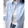 Spring and Summer Cotton Yellow Shirt Commuter Wear New Thin Women's Long-sleeved Shirt Jacket Sunscreen Top