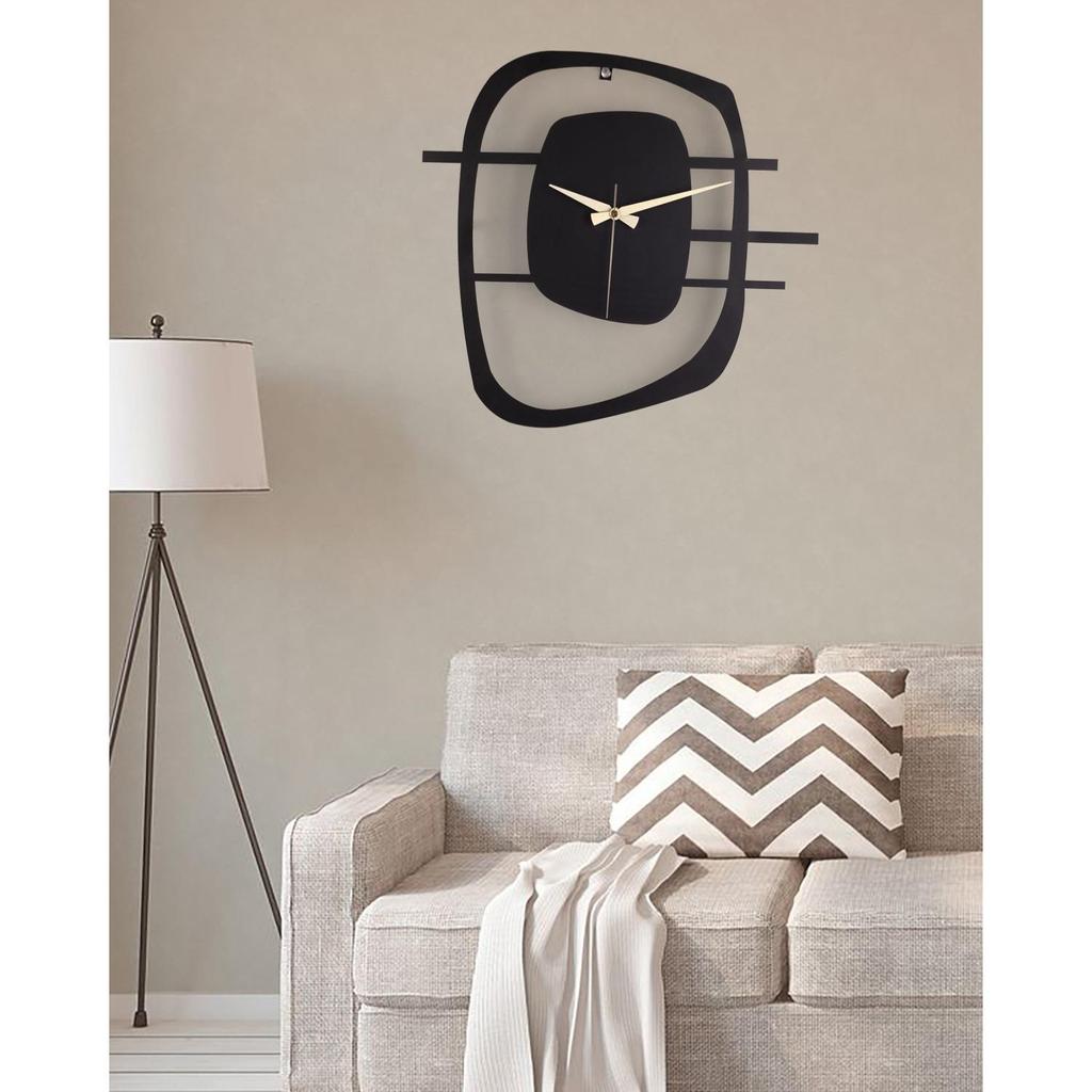 MUYIKA Maceire Antiqued Metal Decorative Table Clock 24x22cm, 3 Different Colors, Home Decoration, Table and Desk Clock, Stylish Clock for Home