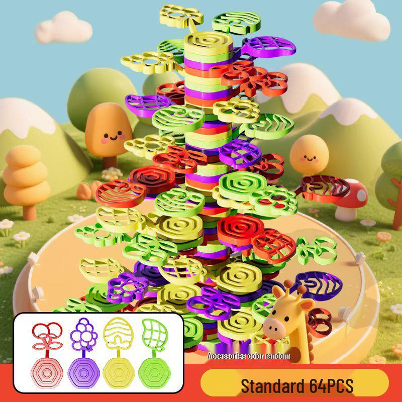 Educational Tree Balance Stacking Blocks: Parent-Child Fun & Learning Toy