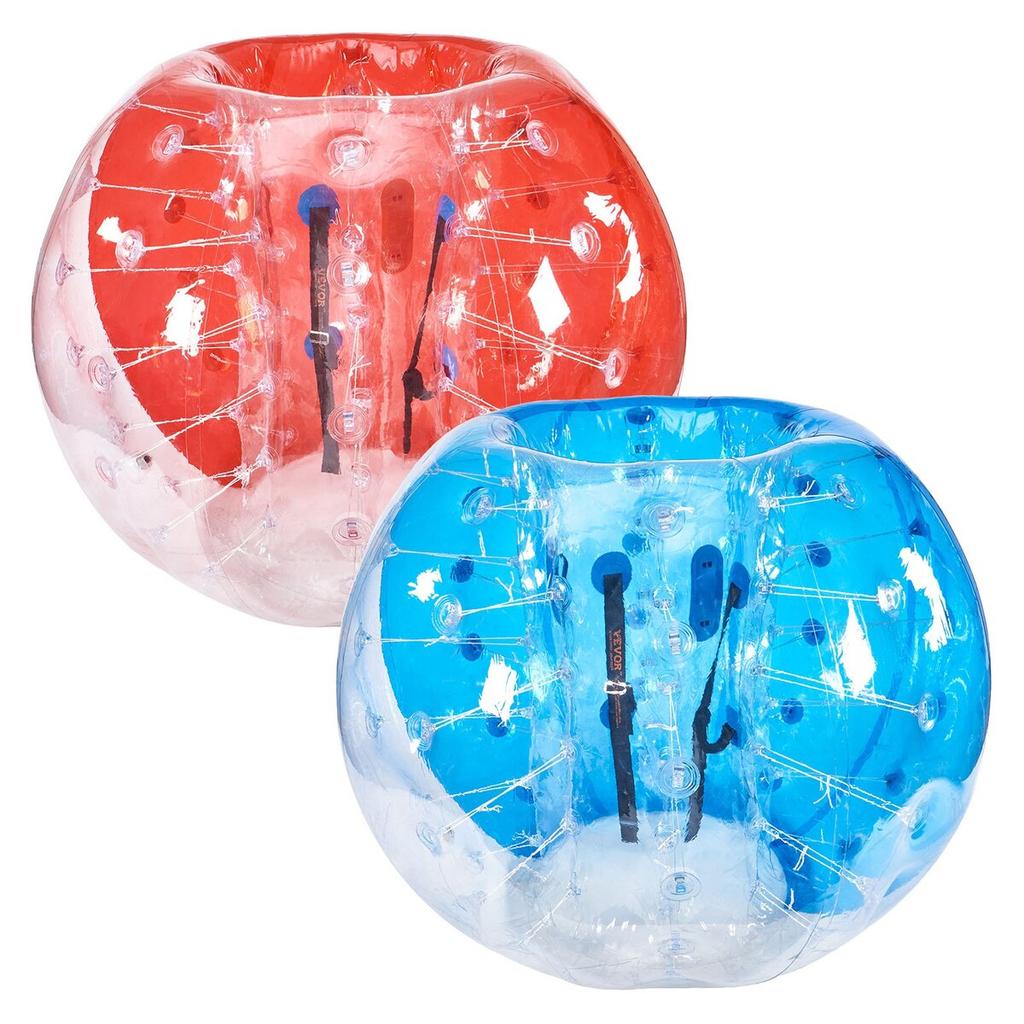 Inflatable Bumper Balls 2-Pack, 5FT/1.5M Body Sumo Zorb Balls for Teen & Adult, 0.8mm Thick PVC Human Hamster Bubble Balls for Outdoor Team Gaming