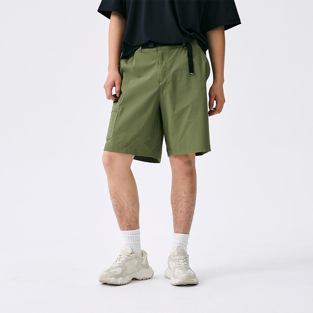 New MLB Basic Collection Basic Boston Red Sox SS25 Cargo Shorts Men's Green 3ASMB0453-43KAL