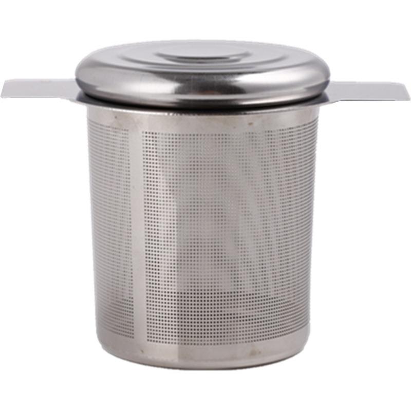 High Quality Tea Brewer with Lid Mesh Dual Ear Drainer Strainer Stainless Steel Coffee Filter Tools