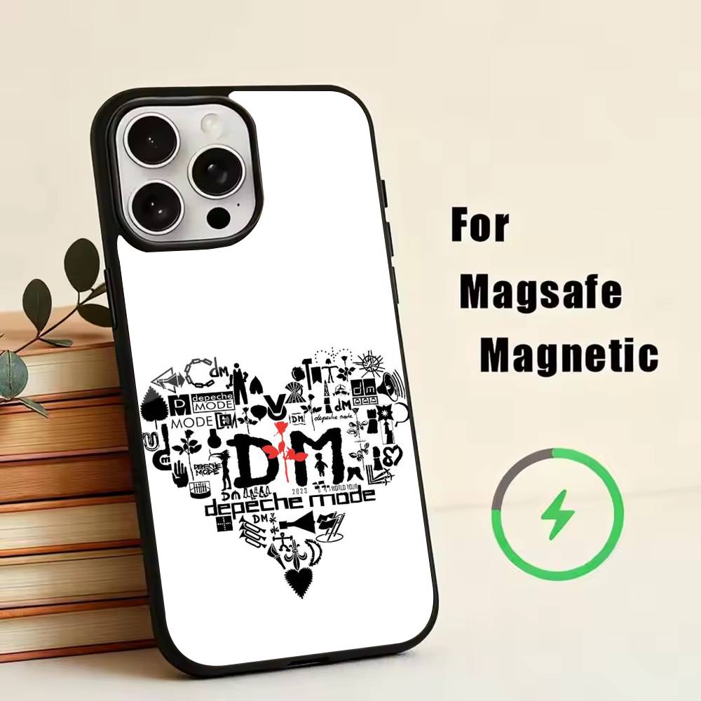 DM-Depech Band Mode Phone Case For iPhone17,16,15,14,13,12,11 Plus,Pro Magnetic with Magsafe Wireless Charging