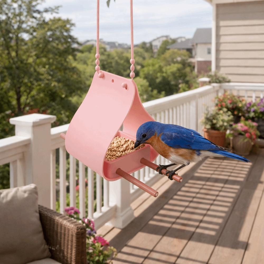 Waterproof Automatic Feeder Large Capacity Hummingbird Feeder Bird Feeding Tray  Backyard