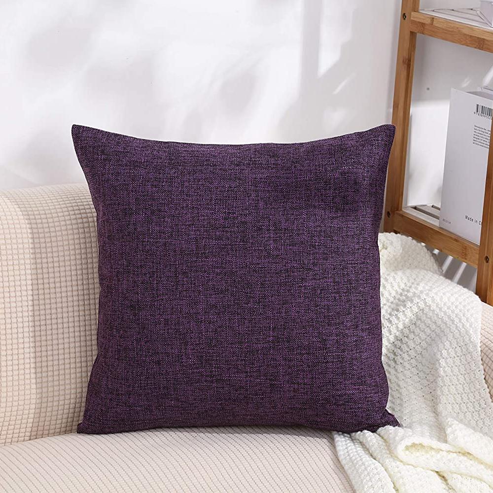 Cushion Cover Pillow Cover Linen Pillowcase for Sofa Living Room Outdoor 45*45cm Home Decor