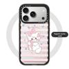 Чехол для телефона C Family Stripe Heart Mikko Cat Bear для Apple 17PM, 16Pro, 13 - Прозрачный и стильный дизайн
