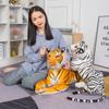 Креативная имитация животного Лежащий тигр Кукла Плюшевая игрушка Сибирский тигр Белый тигр Кукла Детская успокаивающая кукла