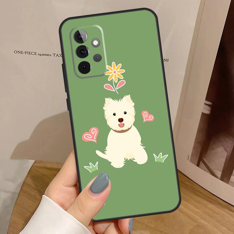 Чехол West Highland Terrier Westie для Samsung Galaxy A55 A35 A15 A54 A34 A14 A33 A53 A13 A23 A17 A06 A16 A56 A36 A32 A52
