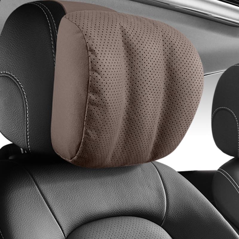 Дышащая кожаная подушка для автомобильного сиденья, подголовник, автомобильные подушки для шеи для Mercedes Benz Maybach S-Class, подголовник для автомобиля