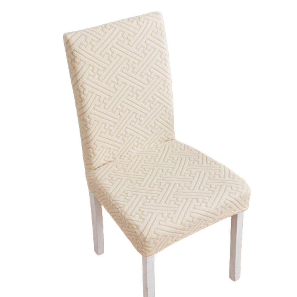 Jacquard Chair Covers Skirt Edge Dining Chair Protector Comfortable Seat Covers Hotel