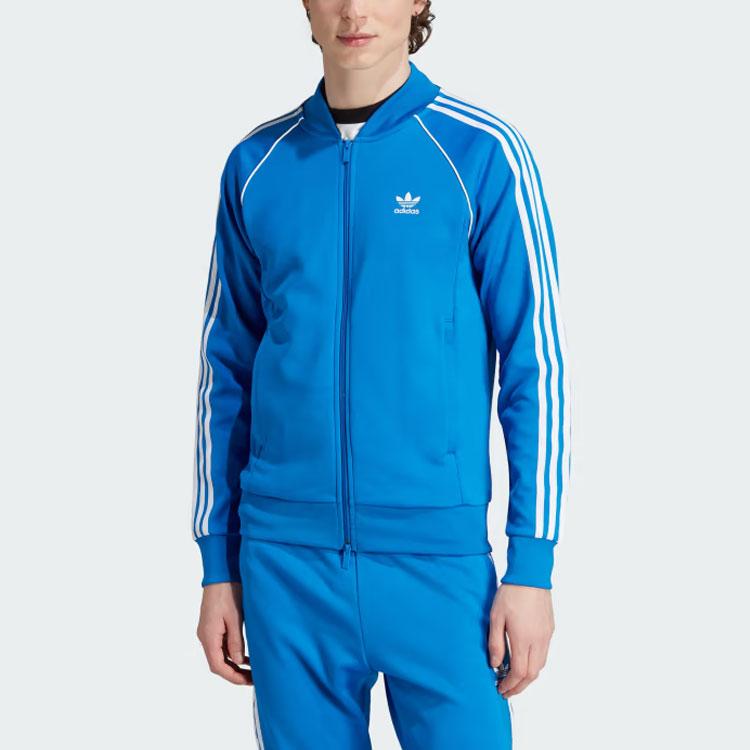 adidas Originals Adicolor Classics SST Спортивная куртка Мужская Синяя птица Белый IL2493