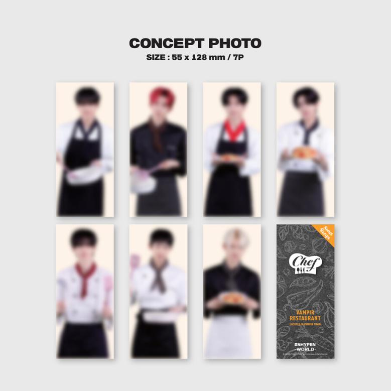 ENHYPEN World Coupon Card Collection Chef Basic Ver.