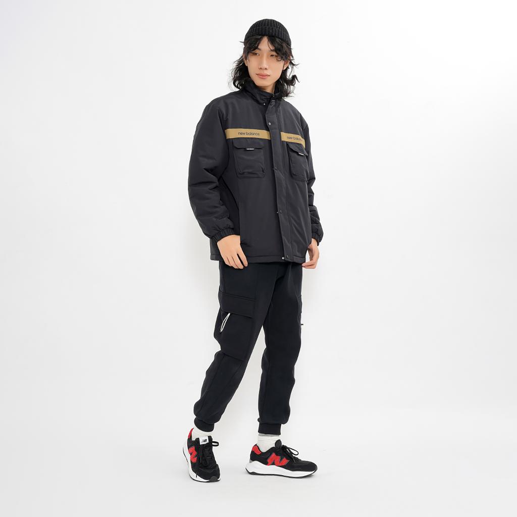 New Balance Nb 5740 Сетка Замша Ткань Спорт Круглый Носок Низкий Верх Повседневная Обувь для Образа Жизни Унисекс кроссовки Черный Красный M5740MS1