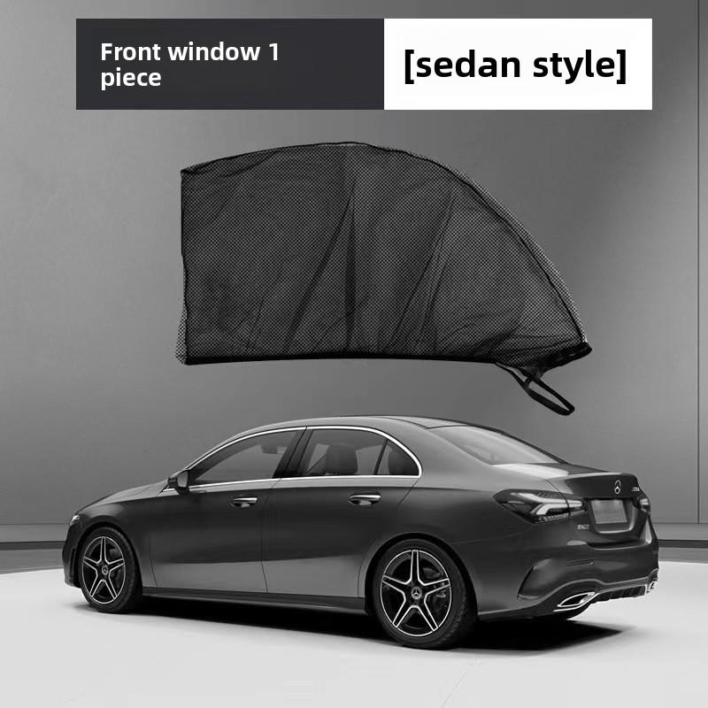 Универсальная автомобильная противомоскитная сетка, солнцезащитный экран, москитная оконная шторка, шторка для уединения, солнцезащитный козырек для переднего и заднего стекол