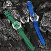 Изогнутый резиновый ремешок для Rolex Water Ghost Seiko Mido helmsman Casio swordfish arc водонепроницаемый силиконовый ремешок для дайверских часов 22 мм
